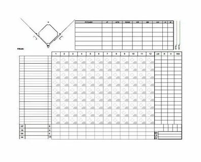 Baseball Score Sheet - 30+ Printable Baseball Scoresheet / S