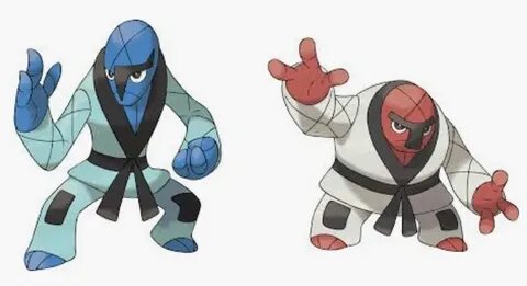 pokemon - Are Pokémon like Throh and Sawk wearing clothes, o