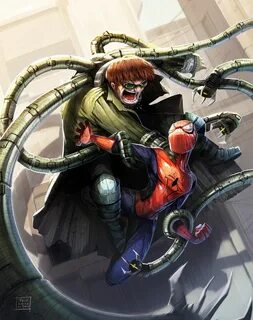 Spider-Man Battles Doc Ock in Fan Art By Davide Tosello - Ge