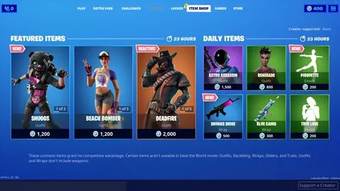 What's for Sale in the Fortnite Item Shop - October 18-19 Ho