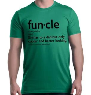 Shop4Ever Men's Funcle Fun Uncle Graphic T-shirt XX-Large Ke