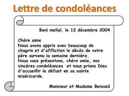 Message de condoléances Archives - Page 23 sur 25 - Modèle d