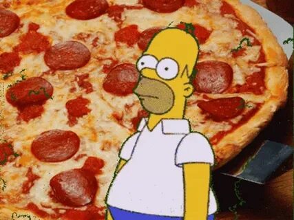 The Simpsons Homer GIF - The Simpsons Homer Pizza - Discover