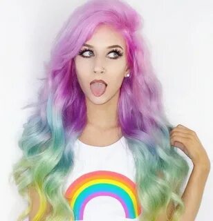 Rainbow unicorn hair Pastel rainbow hair, Rainbow hair, Merm