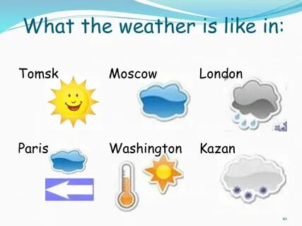Презентация "Weather, seasons" - скачать проект