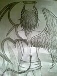 Half angel half demon Angel drawing, Demon drawings, Drawing