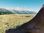 The Grand Tetons in Jackson Hole, Wyoming - mountains, tatto