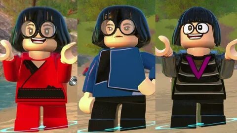 All Edna Mode Costumes in LEGO The Incredibles - YouTube