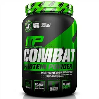 MusclePharm, Combat, белок в форме порошка, ваниль, 32 унции