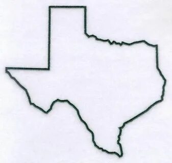 Texas State Outline Embroidered Waffle Weave Hand/dish Towel