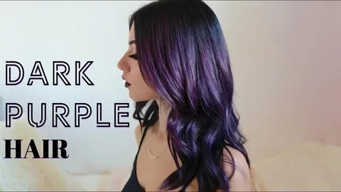 HOW TO: DARK PURPLE HAIR DYEING (At home) - YouTube