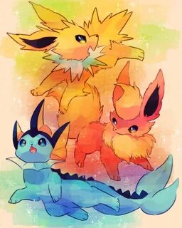 #Vaporeon #Jolteon #Flareon Pokemon eeveelutions, Pokemon, C