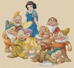PDF Cross Stitch Chart Snow White and the Seven Dwarfs Etsy