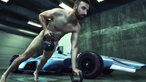 ausCAPS: James Hinchcliffe nude in ESPN Body Issue behind th