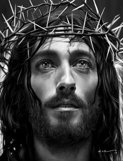 Digital Art Artwork Face Jesus Christ Religious Christianity