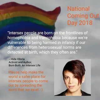 Celebrating National Coming Out Day! - Hida Viloria