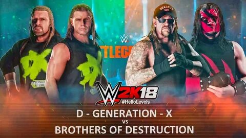 WWE 2K18 DX vs Brothers of Destruction WWE 2K18 Triple H and