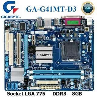 🛍 Разъем LGA 775 DDR3 Gigabyte GA-G41MT-D3 десктопная матери