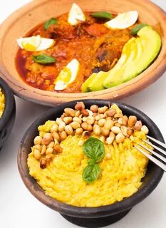 Plantain Otor & United Nations Garden Eggs Stew Stuffed pepp