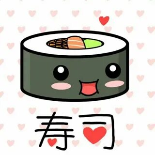 sushi kawaii!! Sushi drawing, Cute cartoon food, Kawaii