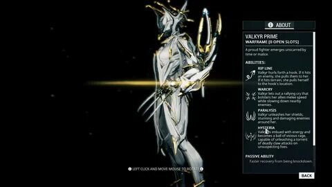 Isolieren Abstoßung Vorläufiger Name warframe valkyr prime a