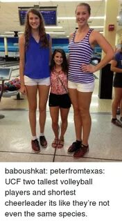 Baboushkat Peterfromtexas UCF Two Tallest Volleyball Players
