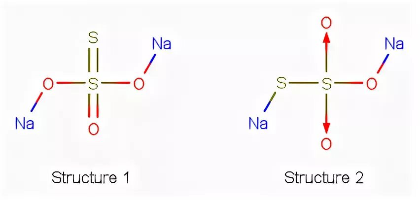 What is the correct structure of sodium thiosulfate? - Chemi