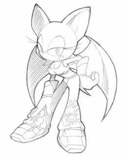 Sonic The Hedgeblog в Твиттере: "Rouge The Bat sketch layer 