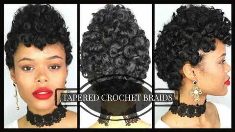 CROCHET BRAIDS: TAPERED CUT WITH CURLY/SHORT HAIR! ll ft. Tr