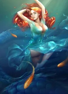 Cathy Zhou - Fan Art of Ariel - The Little Mermaid