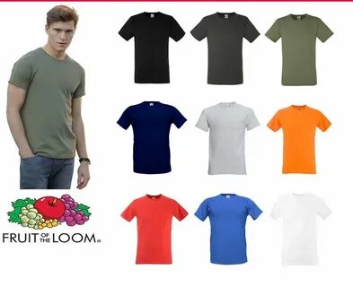 Fruit of the Loom Fitted Valueweight Tee All Sizes New Cotto