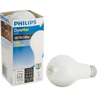 Philips Duramax 30/70/100W Frosted Soft White Medium Base A2