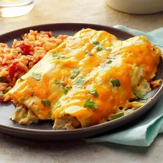 Taste of Home on Instagram: "Creamy Chicken Enchiladas *****