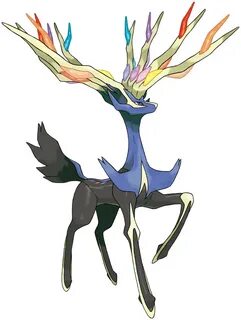 Xerneas official artwork gallery Pokémon Database