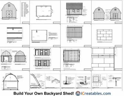 14x20 Gambrel Shed Plans 14x20 barn shed plans