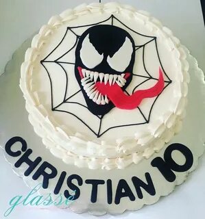 Venom cake Cake designs birthday, Birthday cake kids, Superh