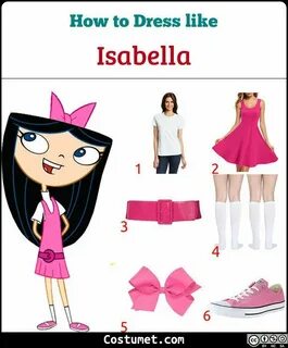 Isabella (Phineas and Ferb) Costume for Cosplay & Halloween 