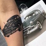 170 татуировок с автомобилями (и их значения) - Все о тату