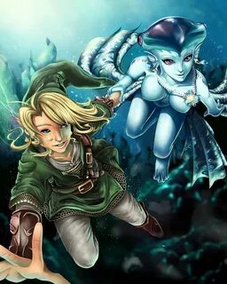 Link and Princess Ruto - Bathe in Time by ProjectVirtue Lege