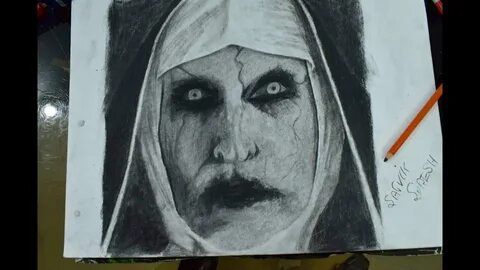 Drawing Valak AKA The nun TIME LAPSE : I DrawThings (charcoa