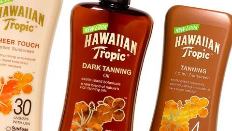 Hawaiian Tropic Dieline - Design, Branding & Packaging Inspi