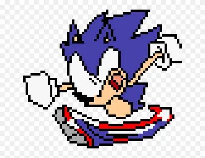 Sonic Running By Heavy Daddy3 - Pixel Art Sonic Running, HD 