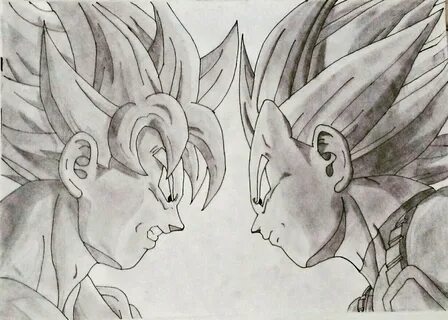 Goku And Vegeta Drawing at PaintingValley.com Explore collec