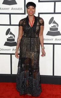 Fantasia Barrino from 2014 Grammys: Red Carpet Arrivals Fash