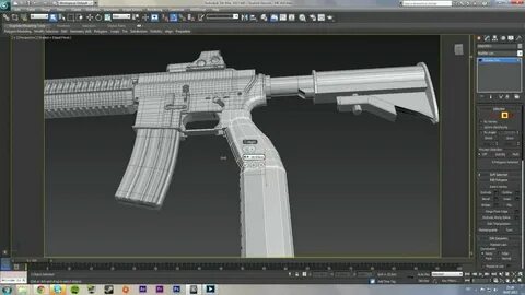 Gun Modeling - HK416 Pistol Grip - YouTube
