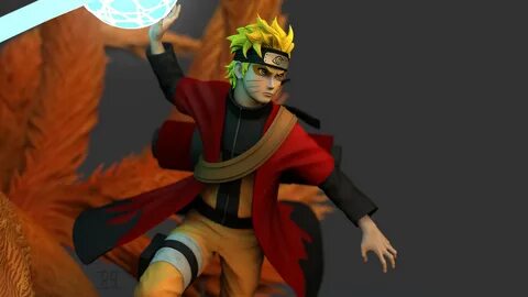 ArtStation - Naruto sage mode rasenshuriken