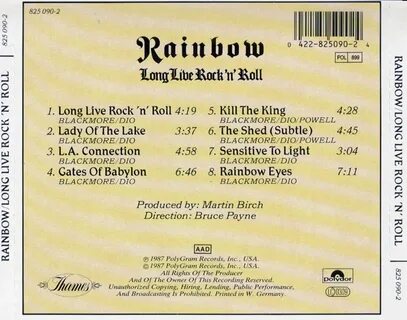 Rainbow - Long Live Rock N' Roll (1978)