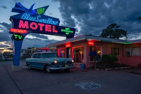 HISTORIC ROUTE 66 - think orange