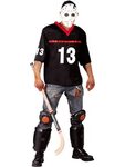 Mens Ladies Zombie Jason Hockey Player Costume Halloween 13t