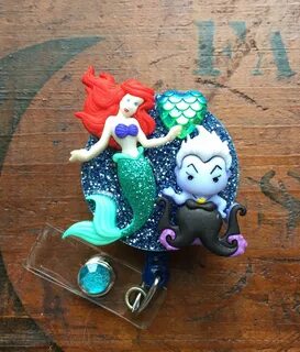 Disney Ursula Ariel Little Mermaid Badge Reel Etsy in 2021 D